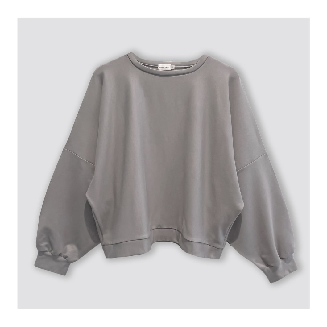 Boxy sweatshirt - Fog